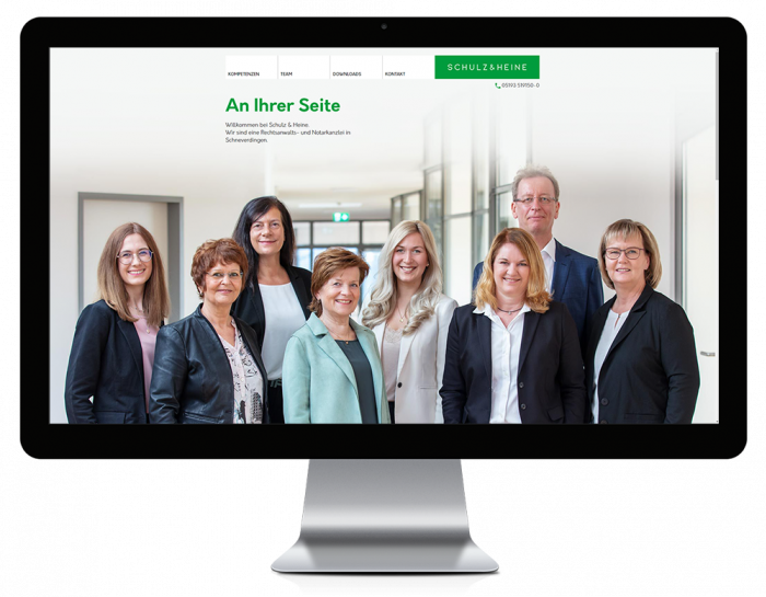 Website der Kanzlei Schulz & Heine