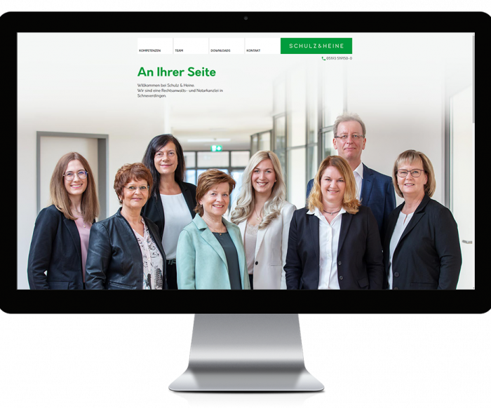 Website der Kanzlei Schulz & Heine