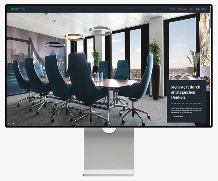 Webdesign Lindenfels Legal Anwälte Frankfurt