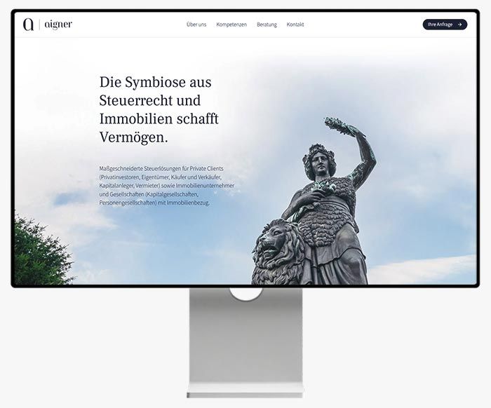 Webdesign für Steuerberater Aigner aus München