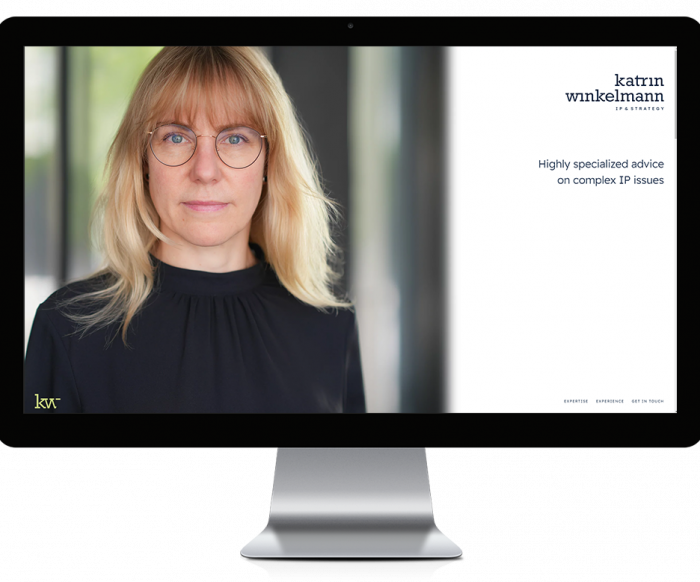 Webdesign für Katrin Winkelmann | IP & STRATEGY