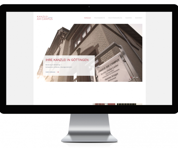 Website der Kanzlei Pranzo