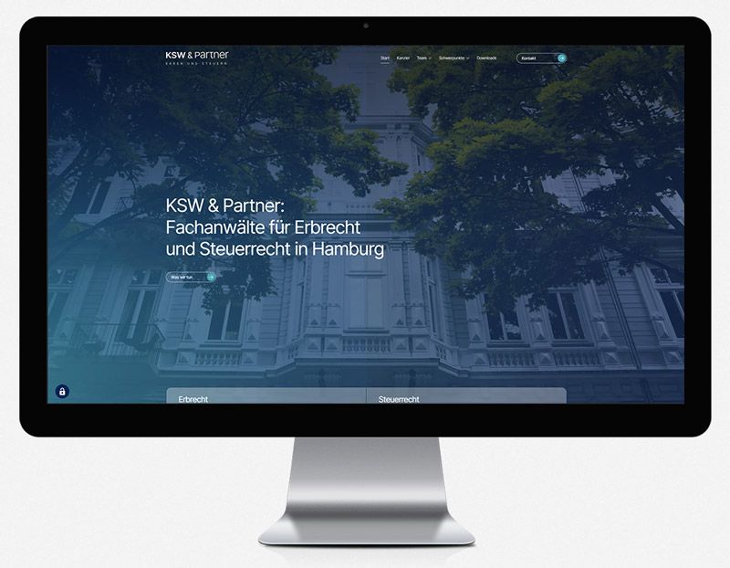 Webdesign für KSW Rechtsanwälte