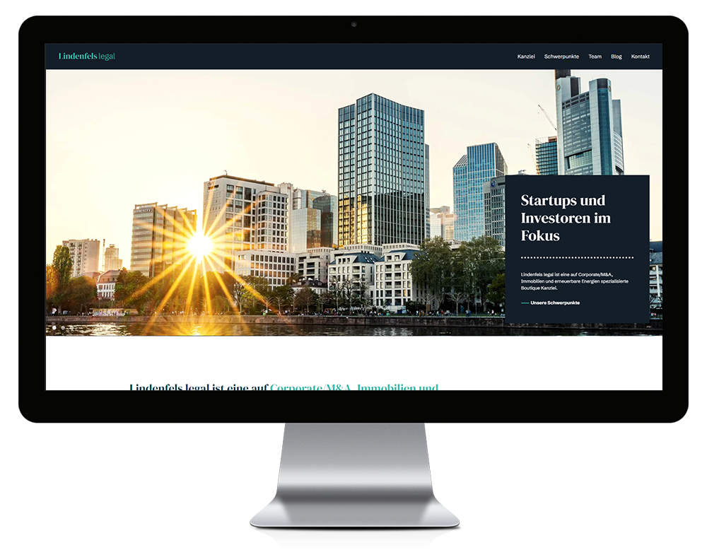 Webdesign für Lindenfels Legal